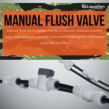 LiquaGen- 5 Stage Reverse Osmosis & Deionization (RODI) | Aquarium Reef Water Filter System - 75 GPD | Water Purifier for Fish Tank with Filter's Included