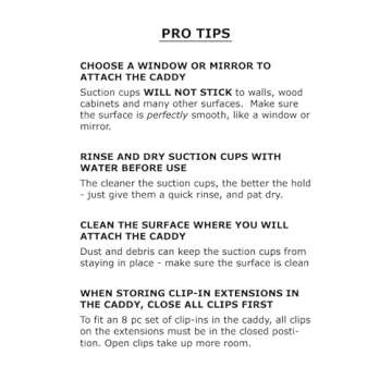 Hair Works 4-in-1 Hair Extension Style Caddy - Lightweight, Waterproof and Portable, This Hair Extension Holder Is Designed To Securely Hold Your Extensions While You Wash, Style, Pack and Store Them