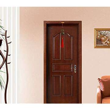 DMtse Chinese Lucky Feng Feng Shui Vintage Bell for Wealth and Safe, Success, Ward Off Evil, Protect Peace - Home Garden Car Interiors Hanging Charm Wind Chime Good Luck Blessing (Twin Fish)