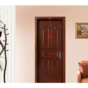 DMtse Chinese Lucky Feng Feng Shui Vintage Bell for Wealth and Safe, Success, Ward Off Evil, Protect Peace - Home Garden Car Interiors Hanging Charm Wind Chime Good Luck Blessing (Twin Fish)