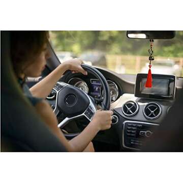 DMtse Chinese Lucky Feng Feng Shui Vintage Bell for Wealth and Safe, Success, Ward Off Evil, Protect Peace - Home Garden Car Interiors Hanging Charm Wind Chime Good Luck Blessing (Twin Fish)