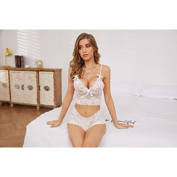 Lilosy Women’s Lace Pajamas Lingerie Set - Elegant Comfort