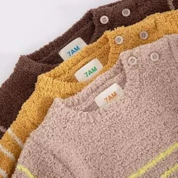 7AM Long Sleeve Baby Sweatshirts for Winter Comfort