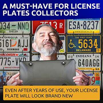 Unbreakable License Plate Covers for Cars and Trucks