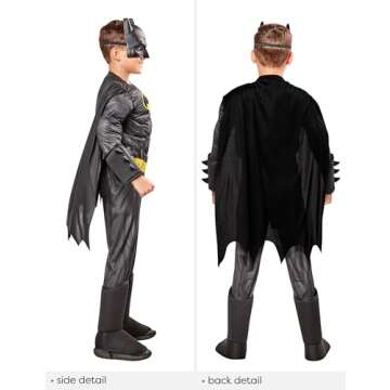 Rubie's Boy's DC Comics Deluxe Batman Costume, Medium