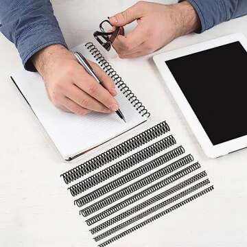 Versatile 120 Pack Spiral Binding Coils for Organizing Documents