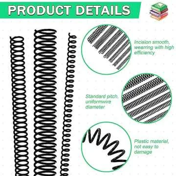 Versatile 120 Pack Spiral Binding Coils for Organizing Documents