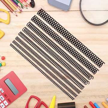 Versatile 120 Pack Spiral Binding Coils for Organizing Documents