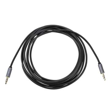 Sennheiser HD 280 Pro Circumaural Closed-Back Monitor Headphones with H&A Stereo Mini Male to Stereo Mini Male Auxilary Cable (Gold Series) 10'