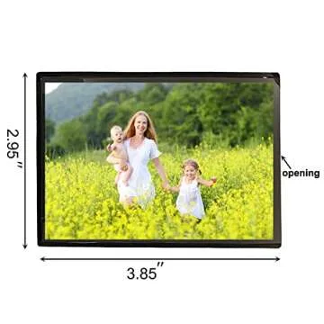 Sooyee 15 Pack Magnet Photo Frame Refrigerator 2.5X3.5,Magnetic Picture Holder, Magnetic Picture Frame Fridge(Black)