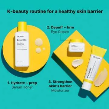 Dr.Jart+ Ceramidin Skin Barrier Face Cream Moisturizer For Dry Skin with Ceramides and Panthenol | Korean Skin Care, 0.5 Fl Oz