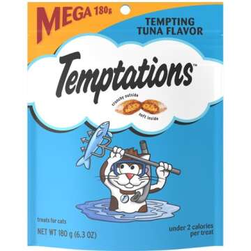 Temptations Cat Treats, Tempting Tuna Flavor, 6.3 Oz Pouch