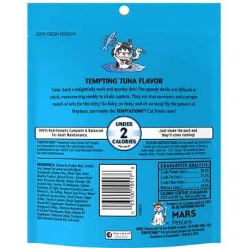 Temptations Cat Treats - Tuna Flavor 6.3 Oz Pouch