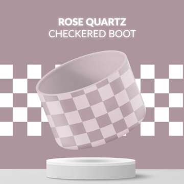 REUZBL Checker Silicone Bottle Boot Sleeve for Stanley Tumblers 20-40oz, Hydro Flask Tumblers, Simple Modern Tumblers, Iron Flask Tumbler, Similar Tumblers, Tumbler Water Bottle Accessory