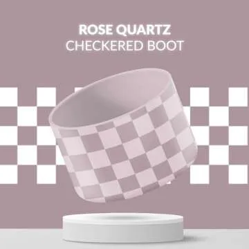 REUZBL Checker Silicone Bottle Boot Sleeve for Stanley Tumblers 20-40oz, Hydro Flask Tumblers, Simple Modern Tumblers, Iron Flask Tumbler, Similar Tumblers, Tumbler Water Bottle Accessory