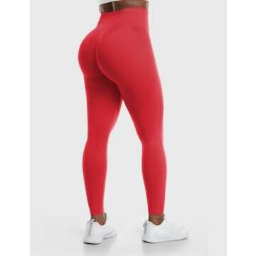 YEOREO Amplify Leggings for Women Seamless Scrunch Leggings Butt Lifting Gym High Waisted Athletic Leggings