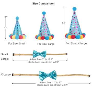 ADOGGYGO Dog Birthday Bandana Set for Celebrations