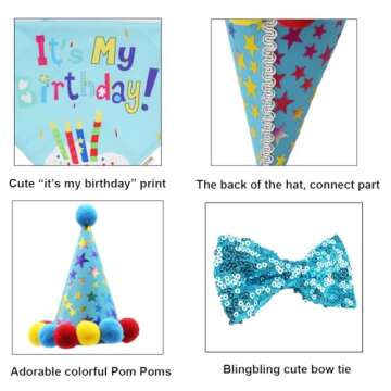 ADOGGYGO Dog Birthday Bandana Set for Celebrations