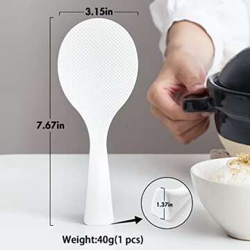 Durable Plastic Rice Spoon Set - Heat Resistant Kitchen Tool