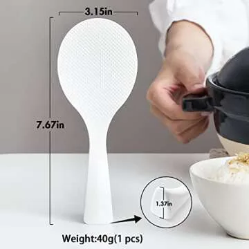 Durable Plastic Rice Spoon Set - Heat Resistant Kitchen Tool