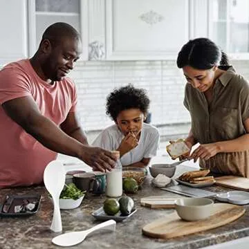 Durable Plastic Rice Spoon Set - Heat Resistant Kitchen Tool