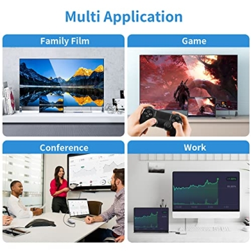 Argmao USB C Hub, 8-in-1 Dongle, USB C to USB C Data Transfer, USB-C PD3.0, 4K@30Hz HDMI, 3 USB 3.0, SD/TF Card Reader Adapter, Compatible with MacBook Air Pro, Chromebook and Other Type C Laptops