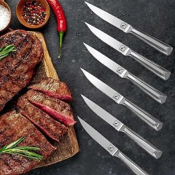 imarku 20-Piece Kitchen Knife Set with High Carbon Steel