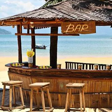 Hawaiian Luau Party Set with Tiki Decorations and Supplies