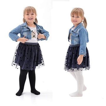 EPEIUS Infant Girl Thick Seamless Cable Knit Tights Pack of 3