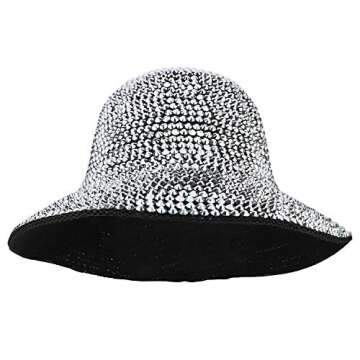 Trendy Apparel Shop Fashion Bling Rhinestone Studs Detailed Bucket Hat - Black