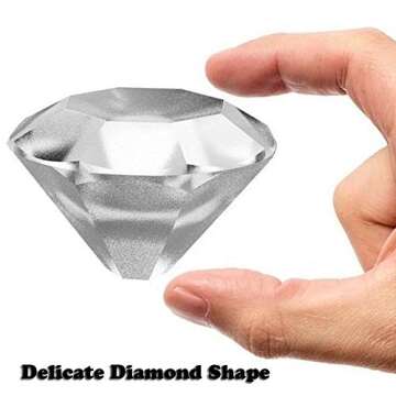 Oreamnos Diamond Ice Cube Mold Trays - Silicone Ice Maker