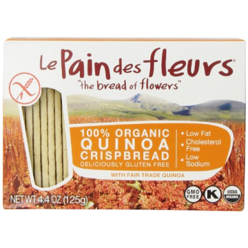 Le Pain des Fleurs Crispbread, Quinoa 5.3 Ounce - Organic, Gluten-Free Snacking Delight