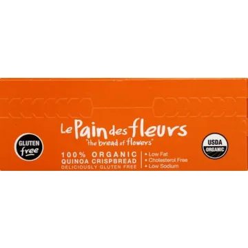 Le Pain des Fleurs Crispbread Quinoa Gluten-Free Snacks 5.3 Oz