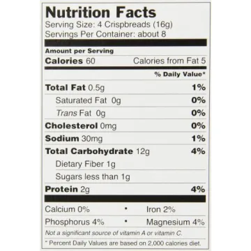 Le Pain des Fleurs Crispbread Quinoa Gluten-Free Snacks 5.3 Oz