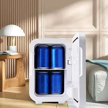ZLPTEAM Mini Fridge, Portable Small fridge 8 Liter, Compact Fridge for Skincare, Beauty Fridge for Bedroom, Dorm