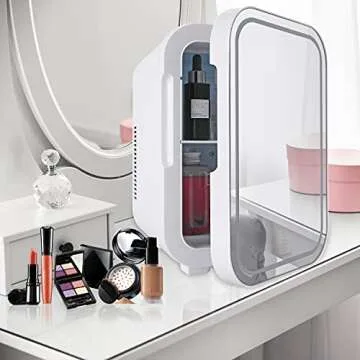 ZLPTEAM Mini Fridge, Portable Small fridge 8 Liter, Compact Fridge for Skincare, Beauty Fridge for Bedroom, Dorm