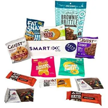 Keto Sweets and Desserts Snack Box and Care Package | Low Carb and Keto Friendly Gift or Snack Set | Packed with Low Carb, Low Glycemic Snacks!