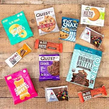 Keto Sweets and Desserts Snack Box and Care Package | Low Carb and Keto Friendly Gift or Snack Set | Packed with Low Carb, Low Glycemic Snacks!