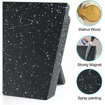 MOSFiATA Magnetic Knife Block for Safe Storage