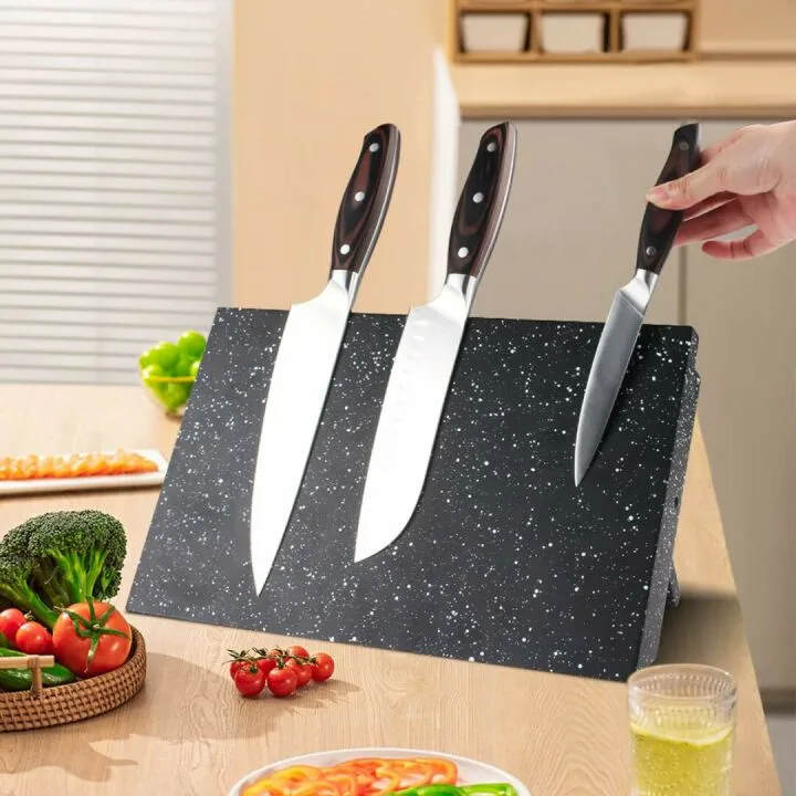 MOSFiATA Magnetic Knife Block for Safe Storage