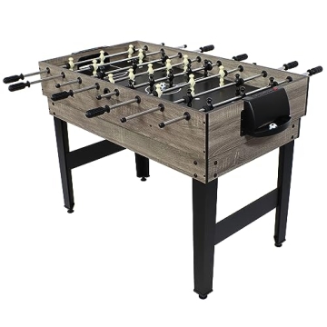 Sunnydaze 10-in-1 Game Table - Combination Multi-Game Table with Billiards, Push Hockey, Foosball, Ping Pong, Chess, Checkers, Backgammon, Bowling, Shuffleboard, Card Games - Classic Wood Stain