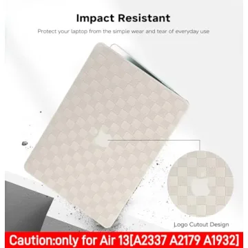 BYCeKe Stylish Checkered Hard Shell Case for MacBook Air