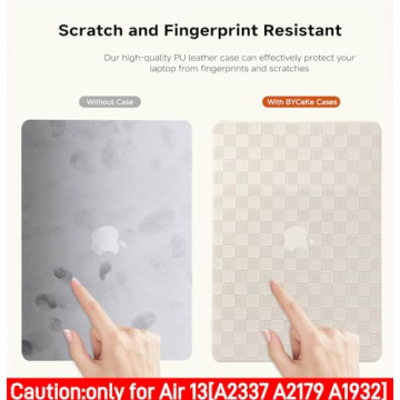 BYCeKe Stylish Checkered Hard Shell Case for MacBook Air