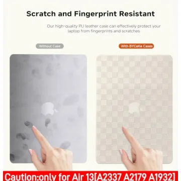 BYCeKe Stylish Checkered Hard Shell Case for MacBook Air