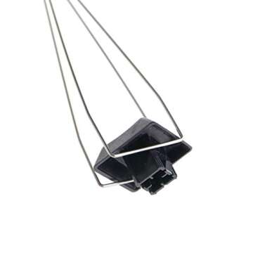 SING F LTD 2 Pcs Computer Steel Wire Mechanical Keyboard Key Replace Puller Black Stainless Steel Keycaps Removal Tool