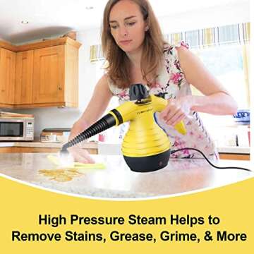 Multi-Purpose Handheld Steam Cleaner with 9-Piece Kit