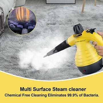 Multi-Purpose Handheld Steam Cleaner with 9-Piece Kit
