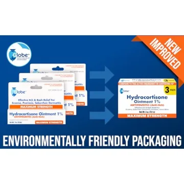 Globe Hydrocortisone Ointment 3 Pack for Itch Relief