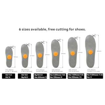 Airtag Holder Insoles for Kids and Old People, Airtag Case to Track Your Steps and Shoes (210mm)
