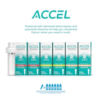 Cirkul Accel Flavor Cartridge Variety Pack, 6-Pack (2 Lemon Lime, 2 White Peach, 2 Grapefruit)